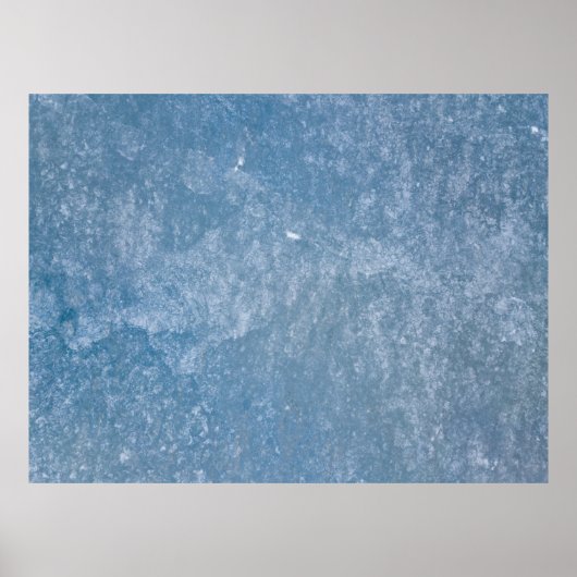 Blau-weiße Blumentextilien Poster (Vorne)