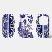 Blau-weiße China Blaues Blumendesign Case-Mate iPhone Hülle (Rückseite (Horizontal))