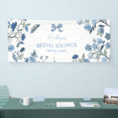 Blau-weiße Chinoiserie  Banner (Messe)