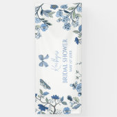 Blau-weiße Chinoiserie  Banner (Vertikal)