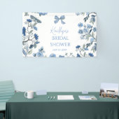 Blau-weiße Chinoiserie  Banner (Messeveranstaltung)