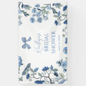 Blau-weiße Chinoiserie  Banner (Vertikal)