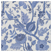 Blau-weiße Chinoiserie-Design Stoff (Nahaufnahme)