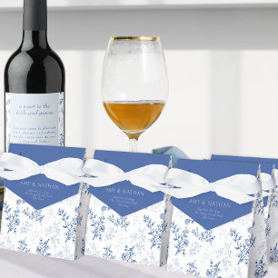 Blau-weiße Chinoiserie-Vintage-Blumen Geschenkschachtel