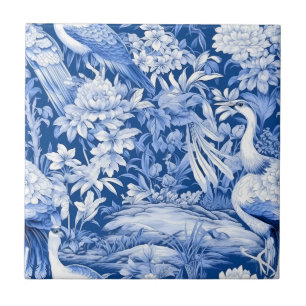 Blau-Weiße Chinoserie-Serie Design 8 Fliese
