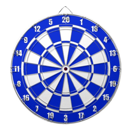 Blau-Weiße Dart-Scheibe Dartscheibe (vorne)