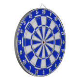 Blau-Weiße Dart-Scheibe Dartscheibe (Vorderseite Links)