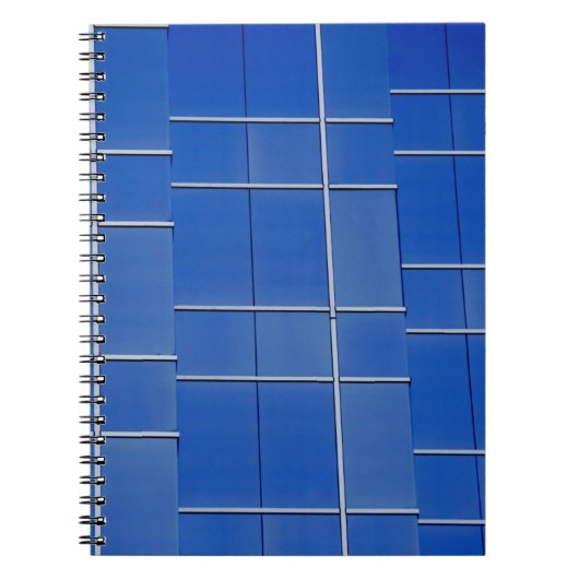 Blau-weiße Fenster Notizblock (Vorderseite)