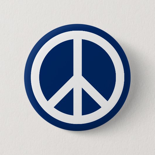 Blau-Weiße Frieden Button (Vorderseite)