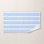 Blau-weiße Fünf-Streifen-Muster Badhandtuch Set (Handtuch)