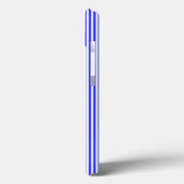 Blau-weiße Fünf-Streifen-Muster Case-Mate iPhone Hülle (Rückseite / Links)