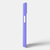 Blau-weiße Fünf-Streifen-Muster Case-Mate iPhone Hülle (Rückseite / Rechts)