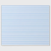 Blau-weiße Fünf-Streifen-Muster Geschenkpapier (Flach)