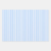Blau-weiße Fünf-Streifen-Muster Geschenkpapier Set (Vorderseite 3)