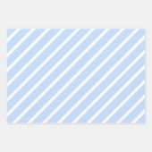 Blau-weiße Fünf-Streifen-Muster Geschenkpapier Set (Vorderseite 2)