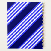 Blau-weiße Fünf-Streifen-Muster Planer (Rückseite)