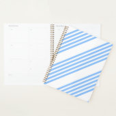Blau-weiße Fünf-Streifen-Muster Planer (Anzeige)