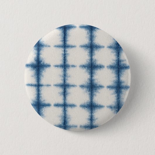 Blau-weiße gefärbte Krawatte Button (Vorderseite)