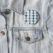 Blau-weiße gefärbte Krawatte Button (Beispiel)