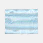 Blau-weiße, kleine Streifen in vertikaler Größe Fleecedecke (Vorderseite (Horizontal))