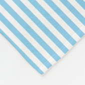 Blau-weiße, kleine Streifen in vertikaler Größe Fleecedecke (Ecke)