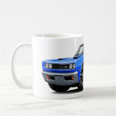 Blau-Weiße oberste doppelte Schaufel-Haube der Kaffeetasse (Links)