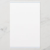 Blau-Weiße Palm-Palmetto-Baum-Monogramm Briefpapier (Rückseite)