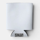 Blau weiße Pastellfarbe Farbe Dosenkühler (Vorderseite)