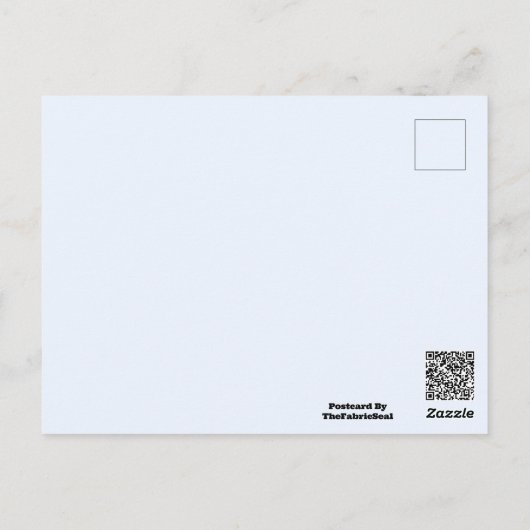 Blau weiße Pastellfarbe Farbe Postkarte (Rückseite)