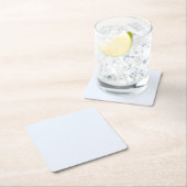 Blau weiße Pastellfarbe Farbe Rechteckiger Pappuntersetzer (Vor Ort)