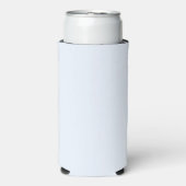 Blau weiße Pastellfarbe Farbe Selters Dosenkühler (Seltzer Vorderseite)