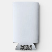 Blau weiße Pastellfarbe Farbe Selters Dosenkühler (Rückseite)