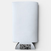 Blau weiße Pastellfarbe Farbe Selters Dosenkühler (Vorderseite)