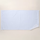 Blau weiße Pastellfarbe Farbe Strandtuch (Vorderseite)