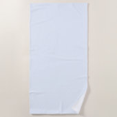 Blau weiße Pastellfarbe Farbe Strandtuch (Vorderseite)