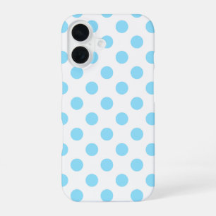 Blau-weiße Polka-Punkte Case-Mate iPhone ca. 16 Hülle