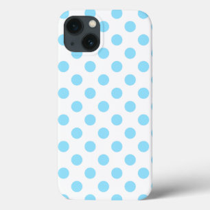 Blau-weiße Polka-Punkte Case-Mate iPhone ca. Hülle