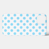 Blau-weiße Polka-Punkte Case-Mate iPhone ca. Hülle (Rückseite (Horizontal))