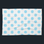Blau-weiße Polka-Punkte Handtuch<br><div class="desc">Blau-weiße Polka-Punkte</div>