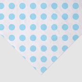 Blau-weiße Polka-Punkte Seidenpapier (Ausschnitt)