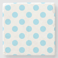 Blau-weiße Polka-Punkte