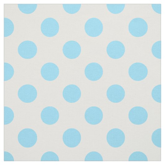 Blau-weiße Polka-Punkte Stoff (Muster)