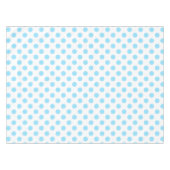 Blau-weiße Polka-Punkte Tischdecke (Vorderseite (Horizontal))