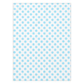 Blau-weiße Polka-Punkte Tischdecke (Vorderseite)