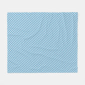 Blau-weiße Quadrate Hintergrund Fleecedecke (Vorderseite (Horizontal))