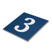 Blau-weiße Straßenadressen Hausnummer Fliese (Seite)