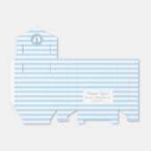 Blau-weiße Streifen Babydusche Gastgeschenk Geschenkschachtel (Ungefaltet)