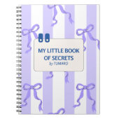 Blau-weiße Streifen mit Bogen Notizblock (Vorderseite)