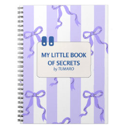 Blau-weiße Streifen mit Bogen Notizblock