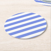 Blau/Weiße Streifen Untersetzer Set (Angewinkelt)
